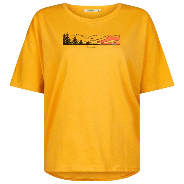 GreenBomb - Women's Nature Hike Mountains Feel T-Shirt - T-Shirt Gr XS orange von GreenBomb