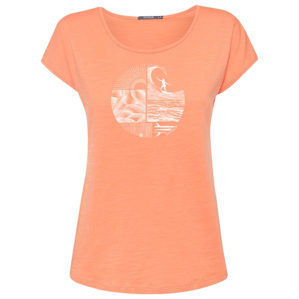 GreenBomb - Women's Nature Surf Circle Cool - T-Shirts - T-Shirt Gr L;M;S;XL;XS rot von GreenBomb