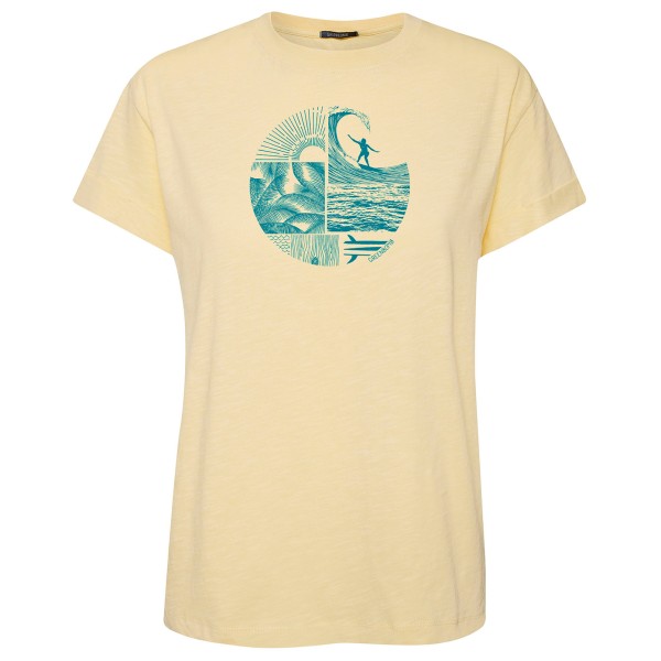 GreenBomb - Women's Nature Surf Circle Stop - T-Shirts - T-Shirt Gr L beige von GreenBomb