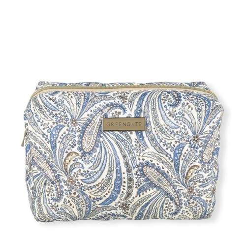GreenGate Kulturtasche Elva beige blau Paisleymuster Kulturbeutel GreenGate Kulturtasche Elva beige blau Paisleymuster Kulturbeutel von GreenGate
