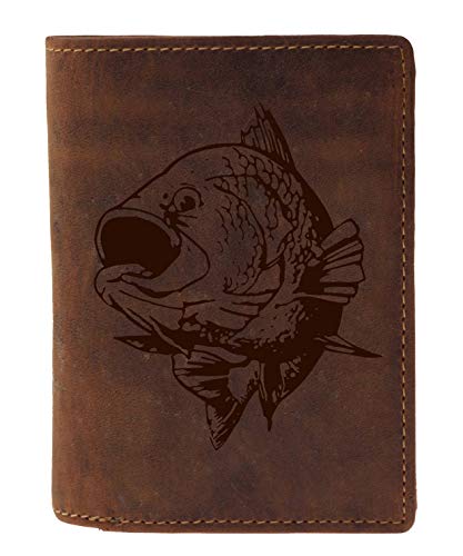Greenburry Geldbeutel Geldbörse Lederbörse Fische Motiv braun Greenburry Geldbeutel Geldbörse Lederbörse Fische Motiv braun von Greenburry