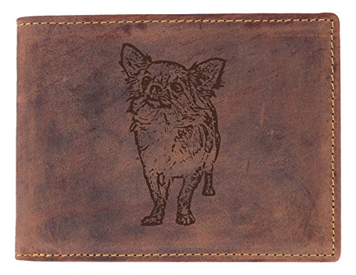 Greenburry Leder Geldbörse mit Chihuahua Motiv Greenburry Leder Geldbörse mit Chihuahua Motiv von Greenburry