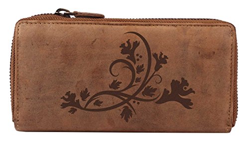 Greenburry Vintage Damen Geldbörse Braun 19x2,5x10cm Greenburry Vintage Damen Geldbörse Braun 19x2,5x10cm von Greenburry