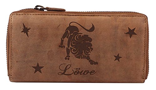 Greenburry Vintage Damen Geldbörse Braun 20x10x3 cm mit Sternzeichen Motiv Löwe Greenburry Vintage Damen Geldbörse Braun 20x10x3 cm mit Sternzeichen Motiv Löwe von Greenburry
