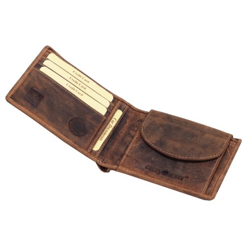 Greenburry Vintage Geldbeutel Leder Herrengeldbörse braun | Querformat Greenburry Vintage Geldbeutel Leder Herrengeldbörse braun | Querformat von Greenburry