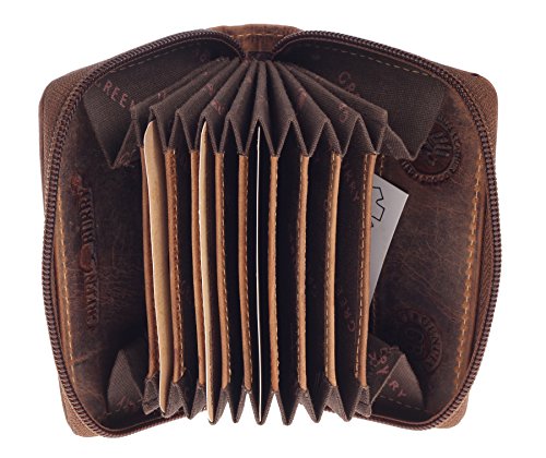 Greenburry Vintage RFID Kartenetui Braun 10x2x8cm Greenburry Vintage RFID Kartenetui Braun 10x2x8cm von Greenburry
