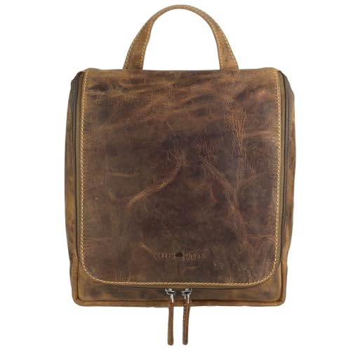 Greenburry - Vintage Kosmetiktasche Rindsleder Reisezubehör 1735-25, Braun, Einheitsgröße, Braun, Einheitsgröße, braun, one Size Greenburry - Vintage Kosmetiktasche Rindsleder Reisezubehör 1735-25, Braun, Einheitsgröße, Braun, Einheitsgröße, braun, one Size von Greenburry