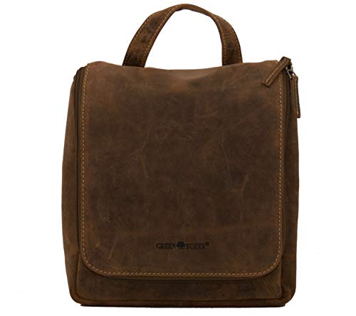 Greenburry Vintage Kulturtasche braun Leder, 1735-25 Greenburry Vintage Kulturtasche braun Leder, 1735-25 von Greenburry