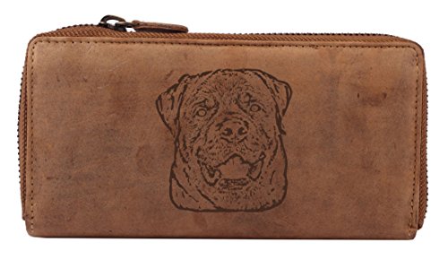 Greenburry Vintage Portemonnaie Damen Geldbörse mit Hund Motiv Rottweiler Greenburry Vintage Portemonnaie Damen Geldbörse mit Hund Motiv Rottweiler von Greenburry