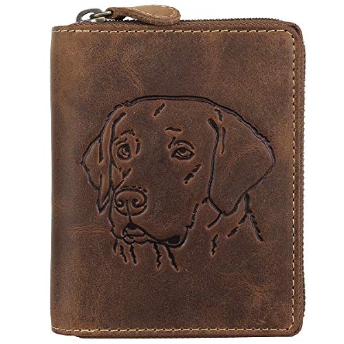 Greenburry Vintage Portemonnaie Hundemotiv braun | Hochformat Greenburry Vintage Portemonnaie Hundemotiv braun | Hochformat von Greenburry