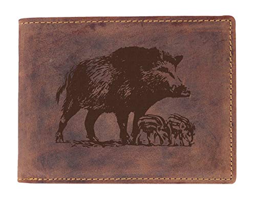 Greenbury Vintage Geldbeutel mit Wildschwein Motiv I Geldbörse mit Wildsau Motiv I Herren-Brieftasche I Die Geschenkidee für Jäger Greenbury Vintage Geldbeutel mit Wildschwein Motiv I Geldbörse mit Wildsau Motiv I Herren-Brieftasche I Die Geschenkidee für Jäger von Greenburry