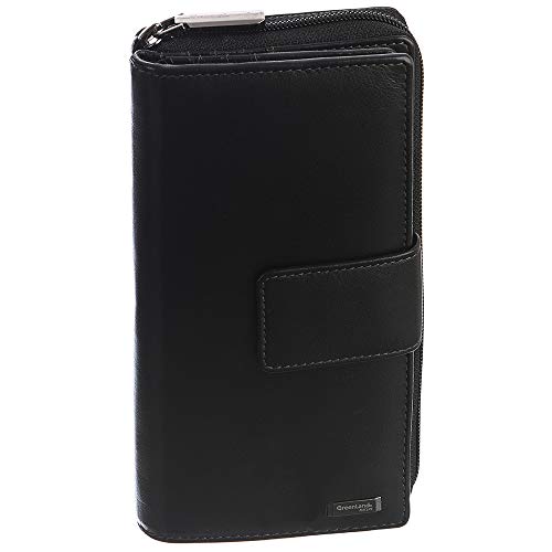 Greenland Nature Black Nappa Geldbörse RFID Leder 20 cm Greenland Nature Black Nappa Geldbörse RFID Leder 20 cm von Greenland Nature