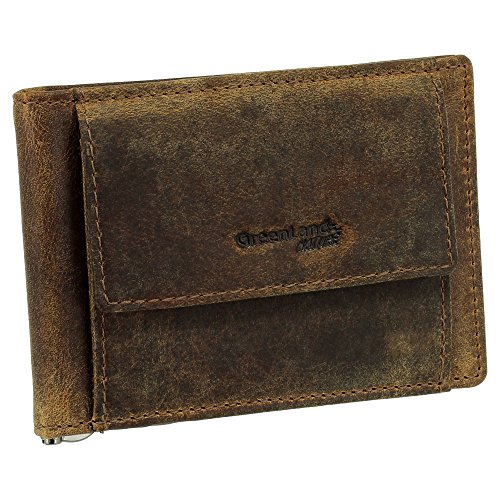 Greenland Nature Herren Geldbörse mit Dollarclip aus Kalbsleder Geldbeutel Farbe Braun Montana Alter Personalausweis Greenland Nature Herren Geldbörse mit Dollarclip aus Kalbsleder Geldbeutel Farbe Braun Montana Alter Personalausweis von Greenland Nature