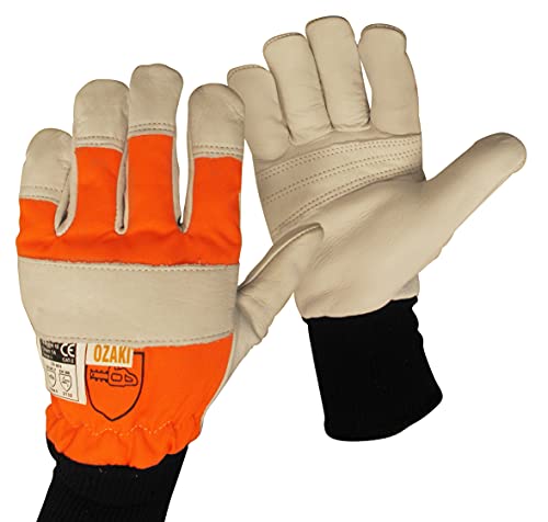 OZAKI - Kettensägenhandschuhe- Handschuhe für die ZwischensaisonSpezielle Schneidarbeiten – Rückseite des linken Handschutzes – Größe 10/L OZAKI - Kettensägenhandschuhe- Handschuhe für die ZwischensaisonSpezielle Schneidarbeiten – Rückseite des linken Handschutzes – Größe 10/L von Greenstar