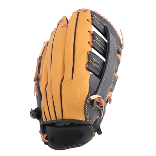 Greethga Professionelle Baseball-Handschuhe für Jugendliche und Erwachsene, Leder-Baseball-Handschuhe, Softball-Training, Catcher-Handschuhe, 12,5 von Greethga