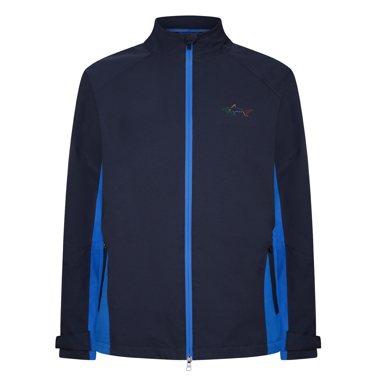 Greg Norman Men's Dorsal Waterproof Golf Jacket, Mens, Navy/blue, Small | American Golf von Greg Norman