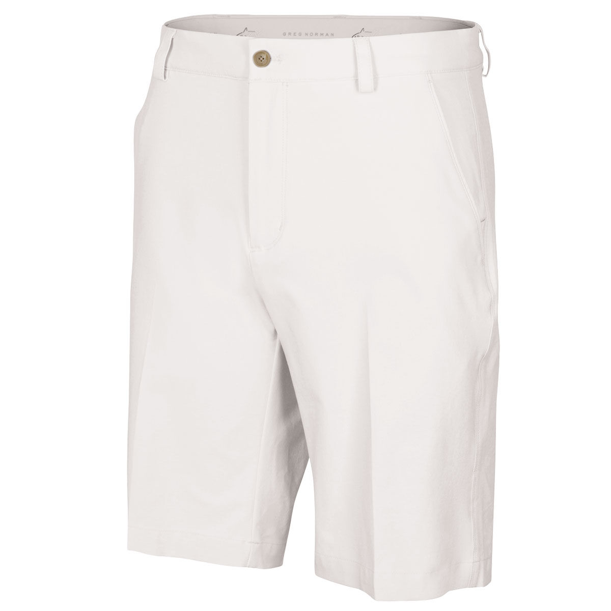 Greg Norman Men's ML75 Microlux Stretch Golf Shorts, Mens, White, 34 | American Golf von Greg Norman
