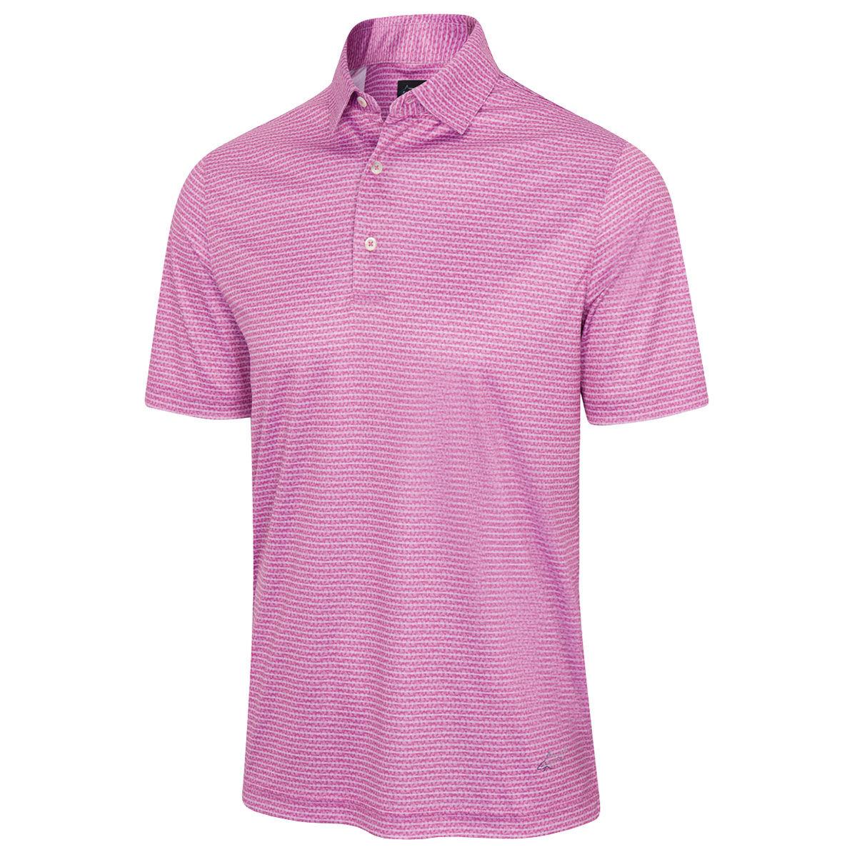 Greg Norman Men's ML75 Recycled Microlux Fine Stripe Golf Polo Shirt, Mens, Mulberry, Xl | American Golf von Greg Norman