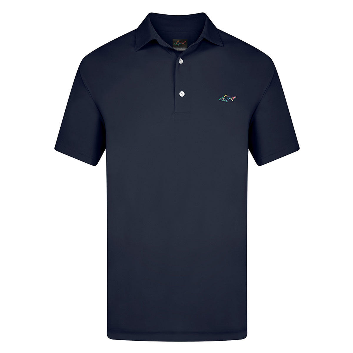 Greg Norman Men's Navy Blue Shark Logo Golf Polo Shirt, Size: XXXL | American Golf von Greg Norman