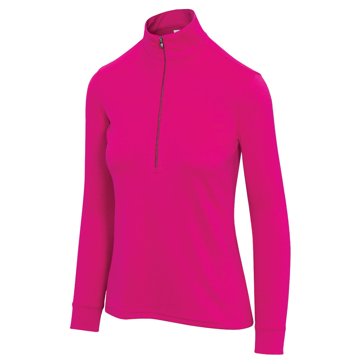 Greg Norman Womens Clubhouse Half Zip Mock Golf Mid Layer, Female, French parfait, Large | American Golf von Greg Norman