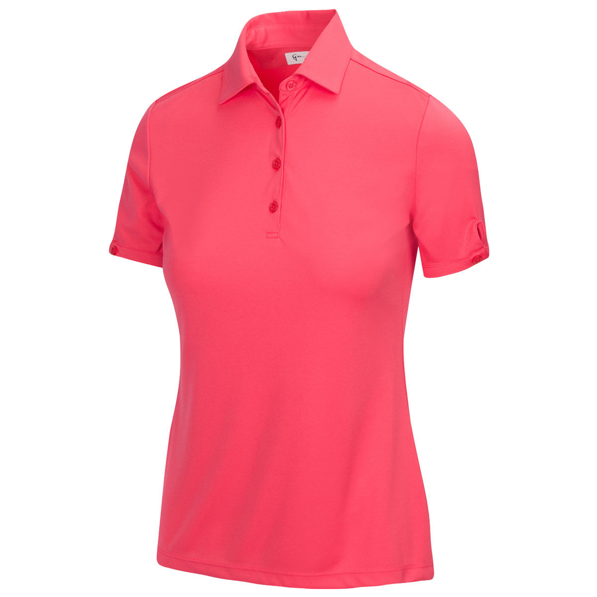 Greg Norman Womens ML75 2Below Golf Polo Shirt, Female, Field poppy, Small | American Golf von Greg Norman