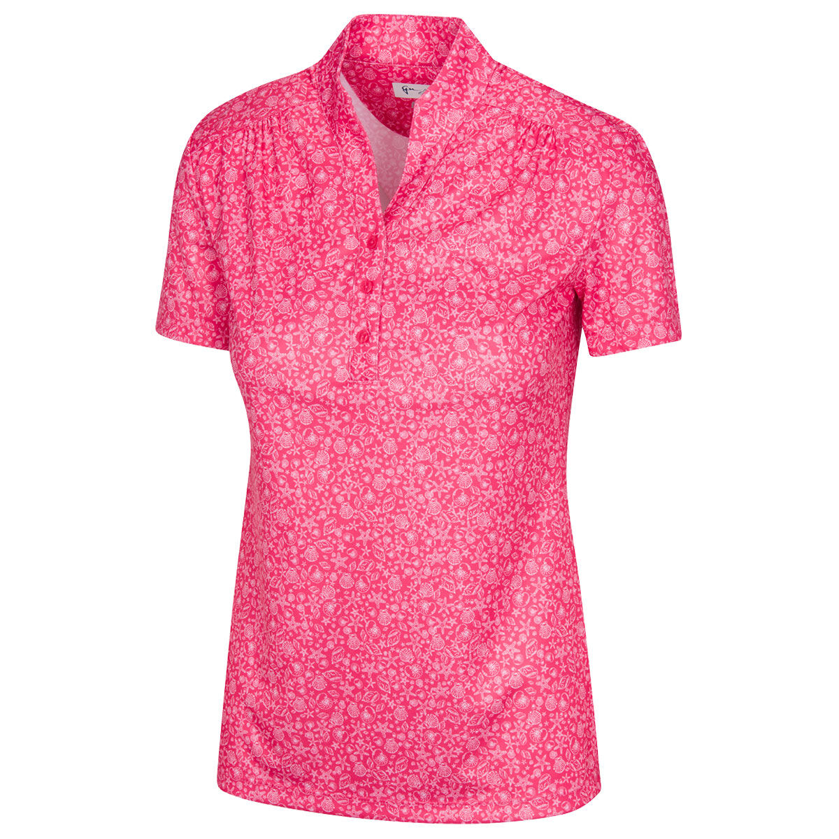 Greg Norman Womens Microlux ML75 Golf Polo Shirt, Female, Strawberry, Xs | American Golf von Greg Norman