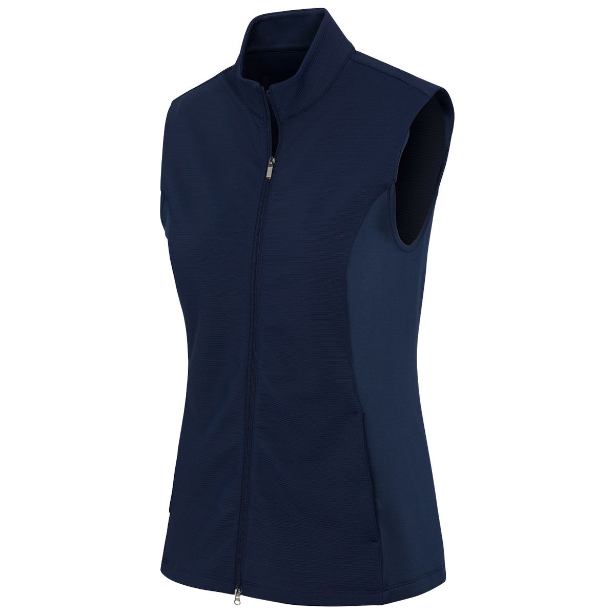 Greg Norman Womens Ottoman Rib Golf Vest, Female, Navy, Large | American Golf von Greg Norman