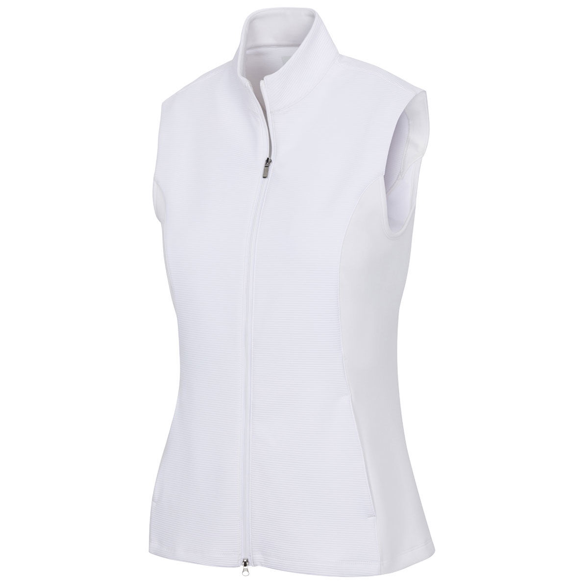 Greg Norman Womens Ottoman Rib Golf Vest, Female, White, Xs | American Golf von Greg Norman