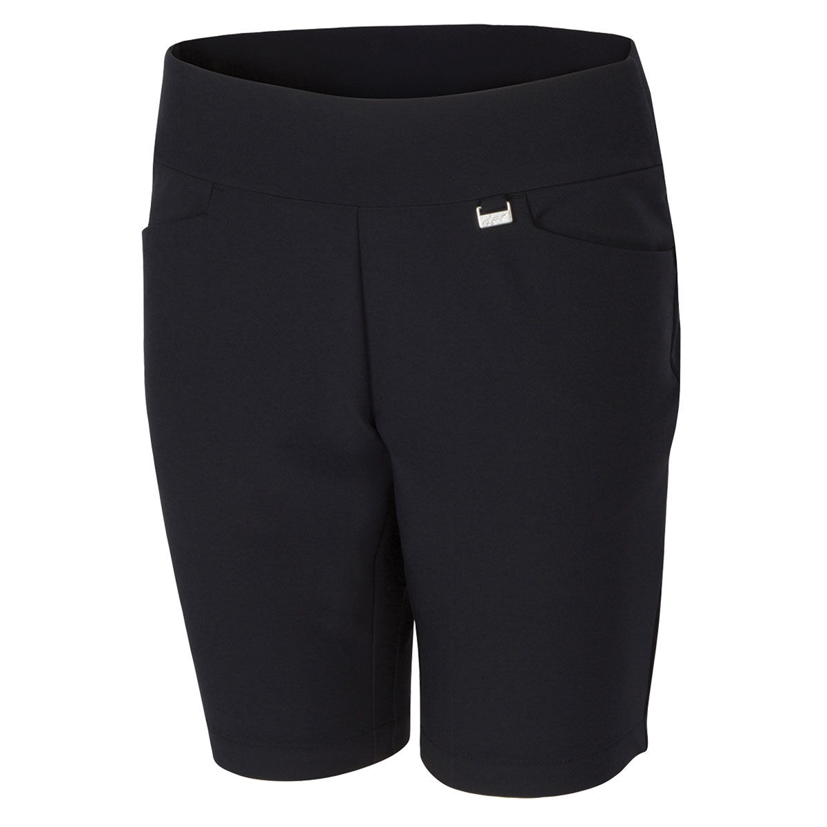 Greg Norman Womens Pull-On Stretch Golf Shorts, Female, Black, Small | American Golf von Greg Norman