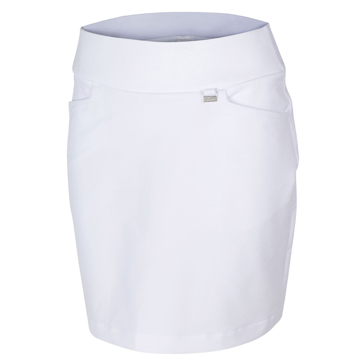 Greg Norman Womens Pull-On Stretch Golf Skort, Female, White, Medium | American Golf - Father's Day Gift von Greg Norman