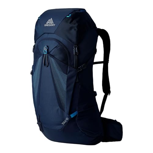 Gregory M Zulu 40 Rc Blau - Dynamischer robuster Herren Alpin Rucksack, 40l, Größe Medium - Large - Farbe Halo Blue von Gregory