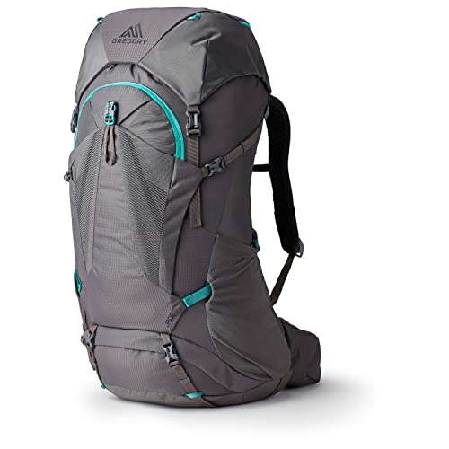 Gregory W Jade 53 Rc Grau - Robuster komfortabler Damen Alpin Rucksack, 53l, Größe Small - Medium - Farbe Mist Grey von Gregory