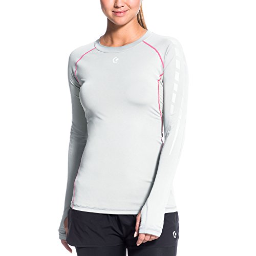 Gregster Pro Damen Kompressions-Shirts Coleen, Lightsilver, XL, 12523-049 von Gregster