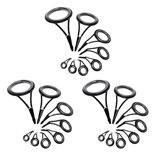 Grendly Angelrutenführungsspitzen, 5–18 mm Durchmesser, 24 Stück, Reparatur-Set, Linienringe, Augen-Set, Ringe, Rahmen von Grendly