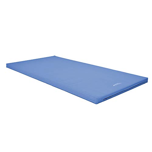 Grevinga® TÜV-Süd zertifizierte Leichtturnmatte (VB 80) | 150 x 100 x 6 cm | BLAU | komplett Turnmattenstoff von Grevinga