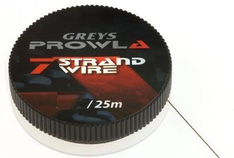 Greys Prowla 7 Strand Wire 25m 15lb Vorfach Vorfachmaterial Raubfischvorfach Raubfisch von GRAYS