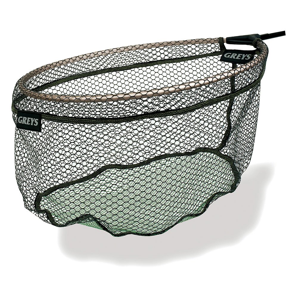 Greys Rubber Spoon Micro Dual Mesh Landing Net Schwarz 56 cm von Greys