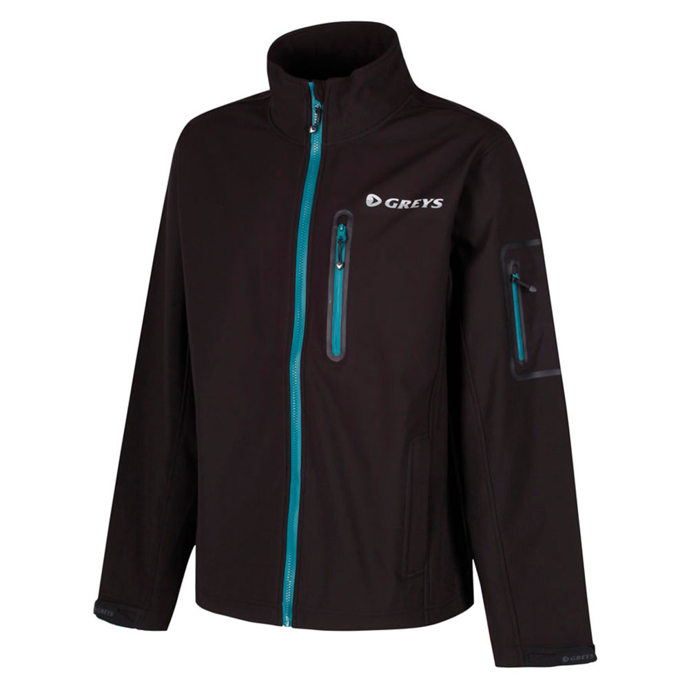 Greys Softshell Jacket Schwarz XL Mann von Greys