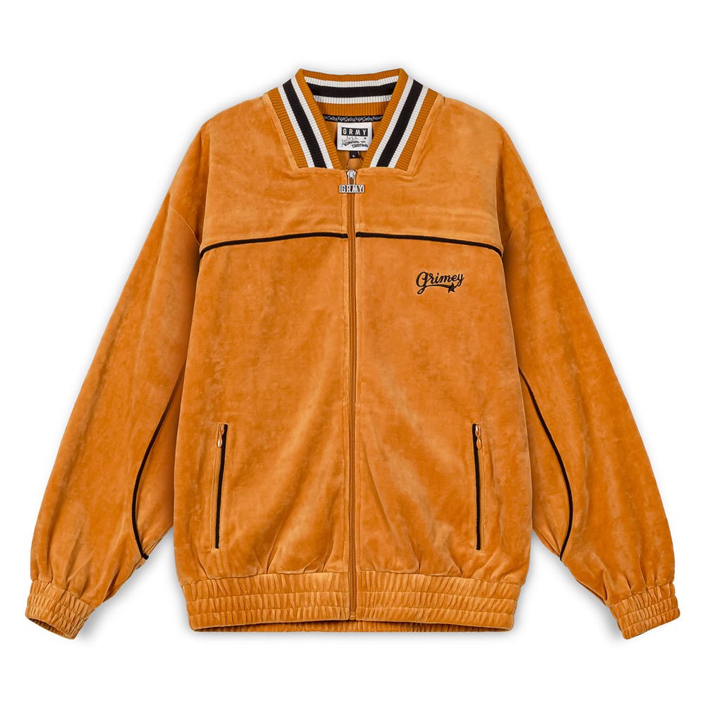 Grimey Madrid Velvet Tracksuit Jacket Orange M Mann Grimey Madrid Velvet Tracksuit Jacket Orange M Mann von Grimey