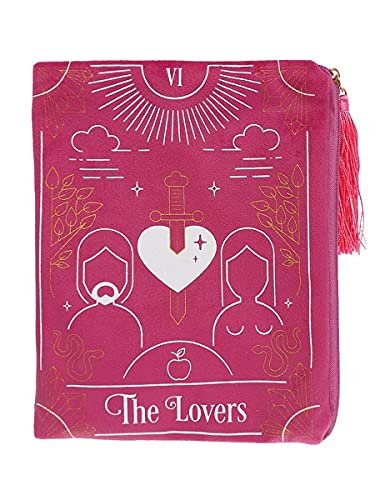 Grindstore FT_54430 Tasche mit Reißverschluss | The Lovers Tarotkarte | 1 Stück 26 g, rosa von Grindstore