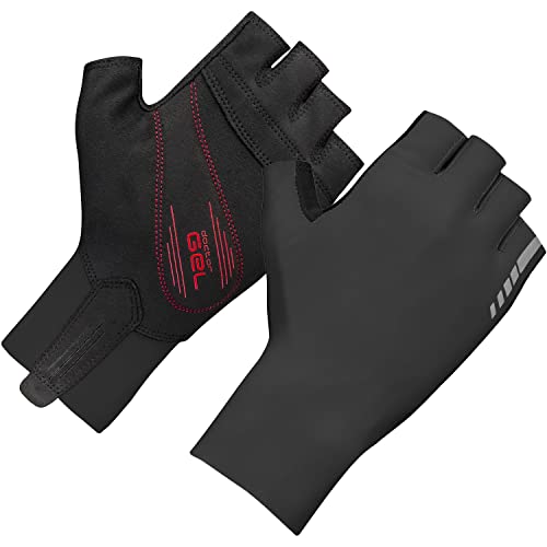 GripGrab Unisex – Erwachsene Aero TT Aerodynamische Profi Radsport Race Handschuhe Kurzfinger Sommer Rennrad Zeitfahren Fahrradhandschuhe, Schwarz, M von GripGrab