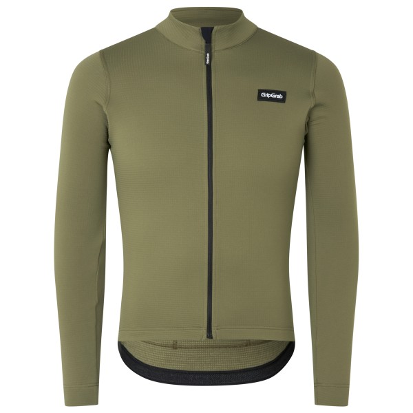 GripGrab - EXPLR Merinotech Thermal Long Sleeve Jersey - Fahrradjacke Gr L oliv von GripGrab