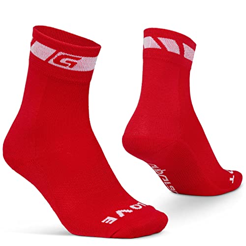 GripGrab Frühling Herbst Gepolsterte Übergangs Fahrradsocken Lange Hohe Thermo Radsport Strümpfe Radfahrer Bikesocken von GripGrab