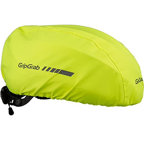 GripGrab Wasserdichter Fahrradhelm Regenschutz Helmüberzug Winddichte Reflektierende Haube Fahrrad Rain Cover Helmbezug von GripGrab