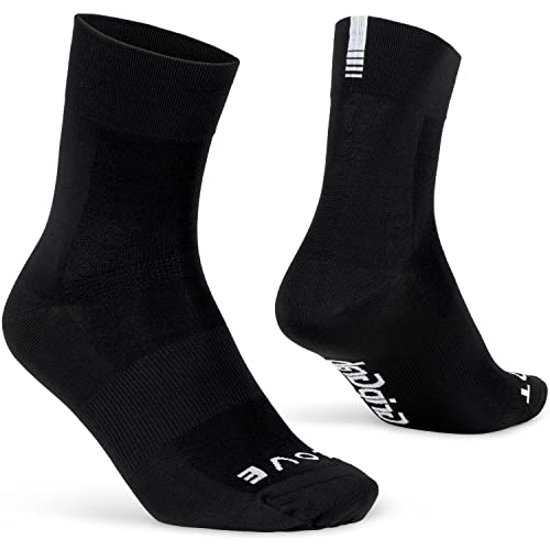 GripGrab Lightweight SL Performance Fahrrad Socken Sommer 1er und 3er Pack Eyecatching 2 Längen Fahrradsocken Kurz Lang von GripGrab