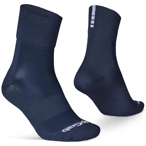 GripGrab Lightweight SL Performance Fahrrad Socken Sommer 1er und 3er Pack Eyecatching 2 Längen Fahrradsocken Kurz Lang von GripGrab