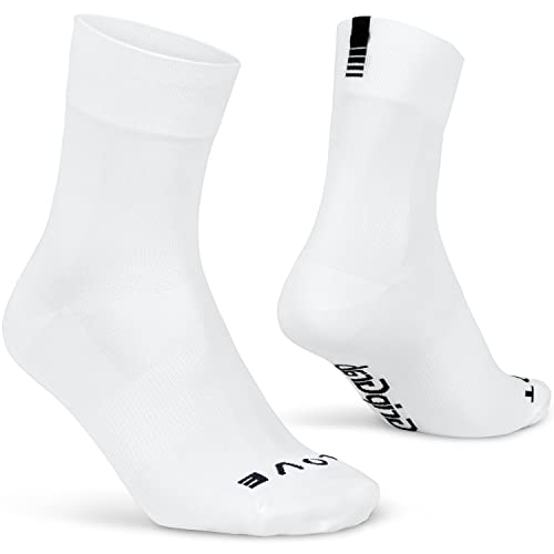 GripGrab Lightweight SL Performance Fahrrad Socken Sommer 1er und 3er Pack Eyecatching 2 Längen Fahrradsocken Kurz Lang von GripGrab