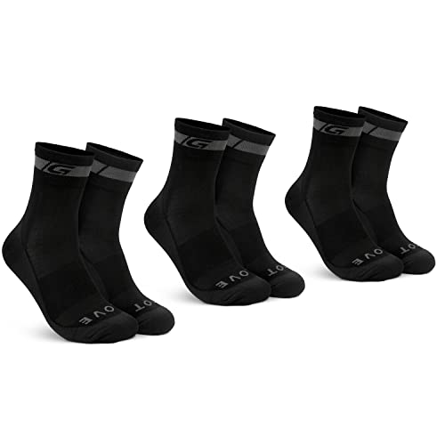 GripGrab Merino Wolle Regular Cut 1er und 3er Pack Fahrradsocken Radsport Strümpfe mit Merinowolle Geschenkbox Set von GripGrab