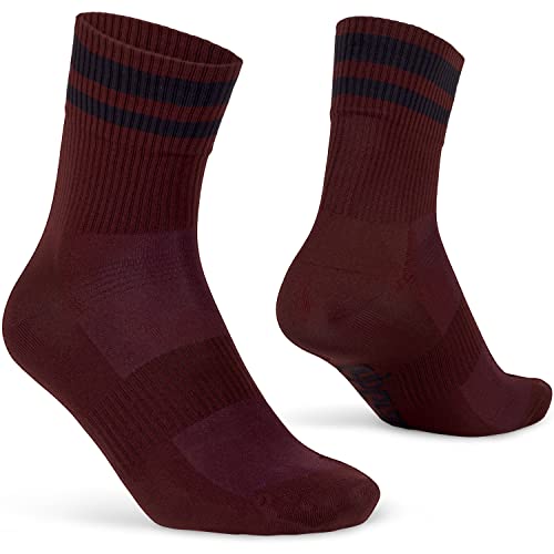 GripGrab Original Stripes Crew Style 70er Retro Sommer Fahrradsocken Gestreifte Radsport Socken Coole Fahrrad Strümpfe von GripGrab