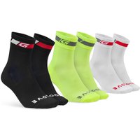 GripGrab TRICOLORE REGULAR CUT 3 PACK Socken von GripGrab